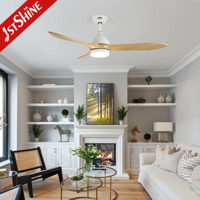 China Solid Wood Ceiling Fan Dc Motor High Airflow Quiet Led Ceiling Fan for sale