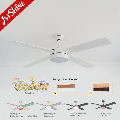 China DCF-W986 35/60W Low Noise Large Airflow 4 MDF Blade Modern Ceiling Fan LED Light for sale