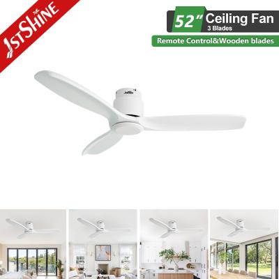 China Weißer 3-Blade-Deckenventilator mit Fernbedienung und DC-Motor Energieeinsparung zu verkaufen