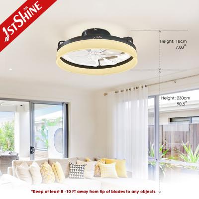 China Encuentra ventilador de techo LED sin cuchillas con luz LED atenuable Blanco moderno para el estudio en venta