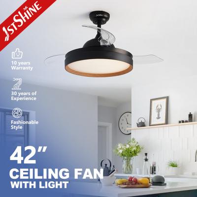 China 42inch Retractable Ceiling Fan Light For Comfort And Convenience for sale