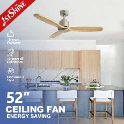 China 52 Zoll Massivholzblatt Deckenventilator mit Fernbedienung zu verkaufen