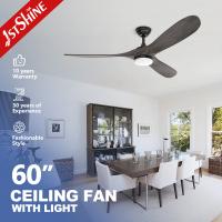 China Innenraum Holzblätter Deckenventilator leise DC Motor 6 Geschwindigkeit Fernbedienung Geräuscharm zu verkaufen
