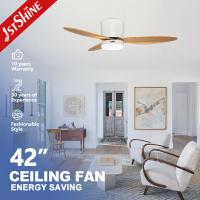 China Low Profile Led Ceiling Fan Dc Motor 5 Speeds Remote Control Quiet Ceiling Fan for sale