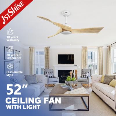 China High Air Volume 52 Inch Solid Wood Ceiling Fan Decorative Pure Copper Motor for sale