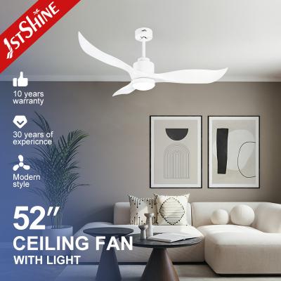 China Fancy DC Motor Silent Household 3 Plastic Blades Ceiling Fan Led Light for sale