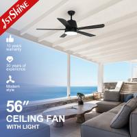 China 5 Speed Remote Control Quiet DC Motor Decorative 5 Blades Ceiling Fan With Light for sale