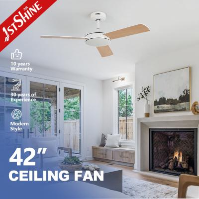 China 42 Inches Modern LED Ceiling Fan DC Motor MDF Blade Remote LED Ceiling Fan for sale