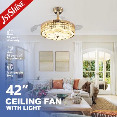 Chine Trois lames escamotables fois de fan de plafond de lustre des lames 107cm à vendre