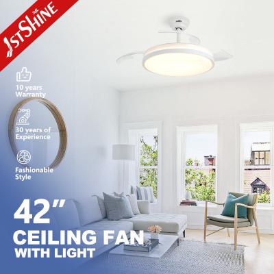 China Invisible Led Ceiling Fan With 5 Speed Control For Retractable Ceiling Fan Light for sale