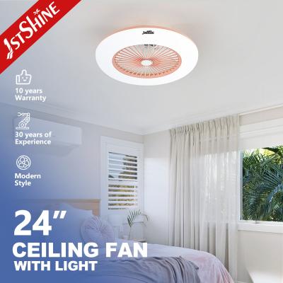 China 24 Inch Plastic Bedroom Ceiling Fan Light Fixtures With Remote Control for sale