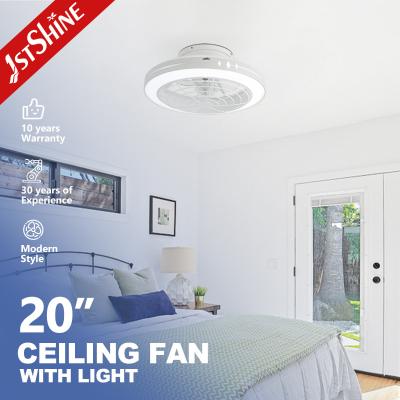 China Smart Ceiling Fan With Light White Modern Dc Motor Led Ceiling Fan for sale