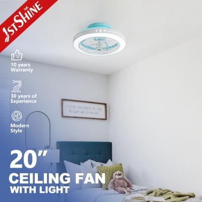 China Montar flush Ventilador de teto moderno sem lâmina 3 cores LED luz silencioso motor DC à venda