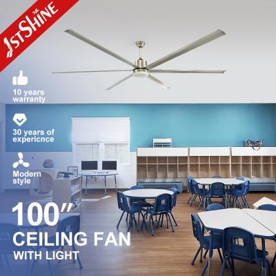 China Industrial Ceiling Fan With Light Big Size High Air Volume Commercial Indoor Dc Motor Fan for sale