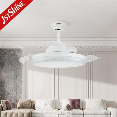 China Uso retractable de Crystal Chandelier Ceiling Fans Indoor de 42 pulgadas en venta