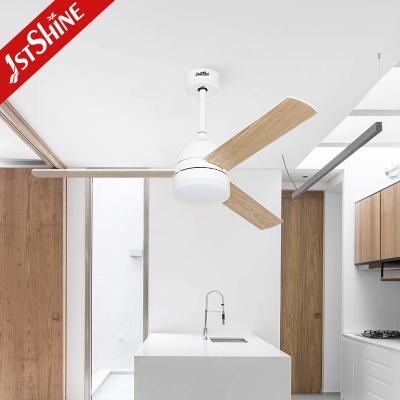 China 50W Indoor Remote Control Modern LED Ceiling Fan With 3 MDF Blades for sale