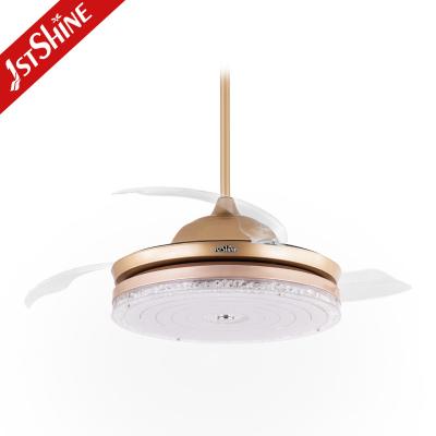 China Fan de techo plegable de la pantalla de acrílico invisible con la luz de Dimmable en venta