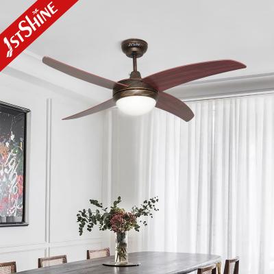 China Decorative 4 MDF Blades Retro Style Ceiling Fan 48 Inches 220V Led for sale