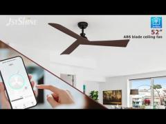 Plastic Ceiling Fan With Remote Control Modern Smart Dc Motor