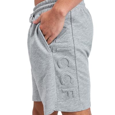 China Anti-Wrinkle Sports Training Shorts Cotton Leisure Running Embossed Shorts For Men for sale