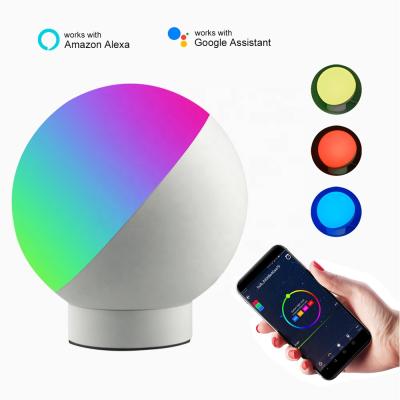 China Benexmart modern tuya LED wifi RGB Table lamp light Dimmable music RHYTHM APP WIFI smart voice control Google Alexa home for sale