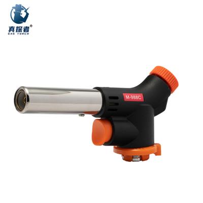 China Hot Sale TLH-988C Cheap Adjustable Flame Butane Torch Windproof Welding Lighter Jet Torch Head BARBECUE TLH-988C for sale