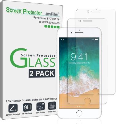 China For iPhone 14 Pro Screen Glass Protector For iPhone 8, 7, 6S, (4.7 inch) (2 Packs) Tempered Glass 6 Screen Protector for sale