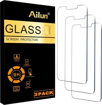 China For iPhone 14 Pro Screen Glass Protector Compatible For iPhone 14/13/13 Pro [6.1 inch Display] 3 Pack Tempered Glass, Case Friendly for sale