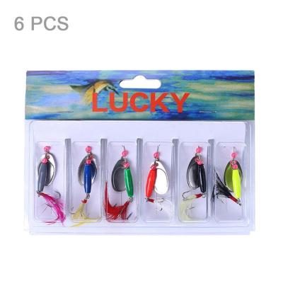 China As Picture Shown 6pcs Fishing Sequins Tank Artificial Sequins Bait Fishing Bionic Bait Boxed Fishing Fish Lure for sale