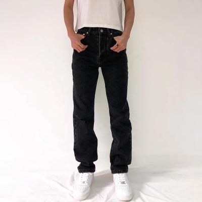 China Friend mom QUICK DRY loose jeans loose straight denim pants 2021 high quality new fashion black vintage jeans for sale