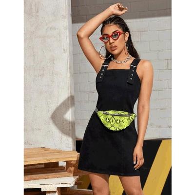 China NVFelix Breathable Jeans 2022 Preppy Sexy Black Thick Stretch Girls Spring Girls Denim Suspender Dress Slim Fit Skirt New for sale