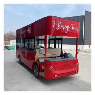 China Electric Golf Carts Shuttle Bus 6.4 Mts Turn Radium With Top Speed 30km/H zu verkaufen