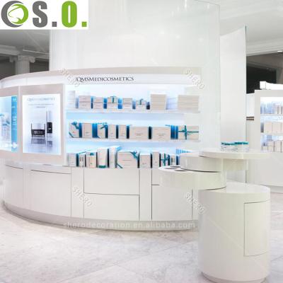 China Cosmetic Furniture Skin Care Product Store Cosmetic Shop Furniture With Display Showcase for sale