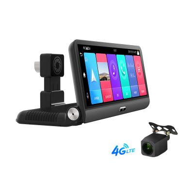 China Android 8.1 2+32G Dash Car Camera 4G WIFI GPS Navigation 2+32G P03 8inAndroid 8.1 & Dual Cams Recording 128G Navigator Map for sale