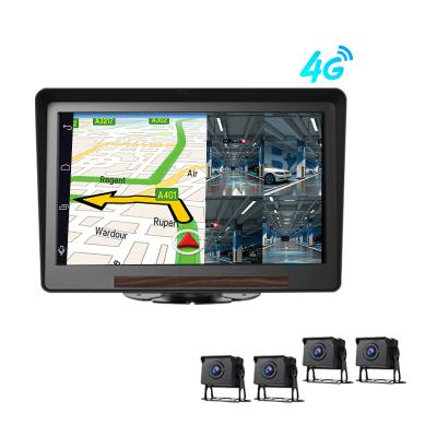 China Android 9.0 System 2+32G 10.1inch Touch Android 9.0 4G Truck DVR Camera 4 Channels 3G 4G MDVR GPS Navigation WiFi ADAS VCR Monitor Fleet CMSV6 for sale