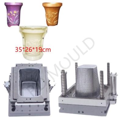 China Precision Plastic Injection Molding Parts Concrete Flower Pot Molds Customized Design for sale