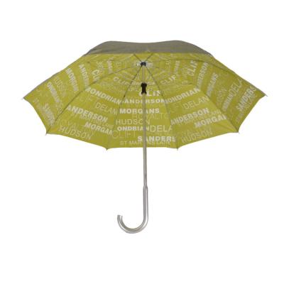 China England Manual Open Deluxe Double Layer C Printing Manual Walking Light Weight To Handle Upright Umbrella for sale