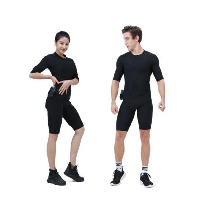 China Black Anti-Puffiness EMS Personal Dry Training Suit With Electric Fitness Muscle Stimulation For Home Or Gym for sale