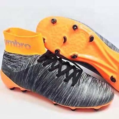 China Boot Cutie Latest Design Soccer Shoes Junior Cut TPU Fly Custom Woven Soccer Shoes Factory Sneakers Football Boots for sale