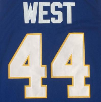 China Shirts & Tops Jerry West Best Quality Stitched Jersey Customized by Cutie #44 for sale