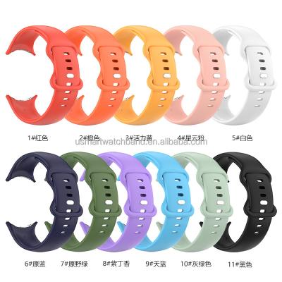 China Wholesale Water Resistant Solid Color Silicone Pixel Watch Band Waterproof Strap For Google Pixel Watch Men Women for sale