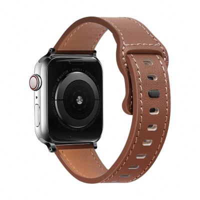 China Fasion Top Grain Leather Band Replacement Strap for Series 7, Series 6, Apple Watch Series 5 4 3 2 1 38mm 40mm 42mm 44mm 41mm 45mm for sale