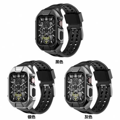 China Iwatch All Series Designed for Series 7/6/SE/5/4 [45/44mm], Apple Watch Rugged Protective Case with Strap Bands 2 in 1 for sale