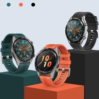 China Fashion. Sport 22mm Silicone Watch Band For Huawei Watch GT 2 Sport Strap Strap Soft 46mm Watch Band For Samsung Galaxy Watch 46mm Gear S3 for sale