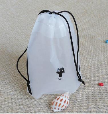 China Gift Heat Seal Small Waterproof Drawstring Bag With Bottom Gusset for sale