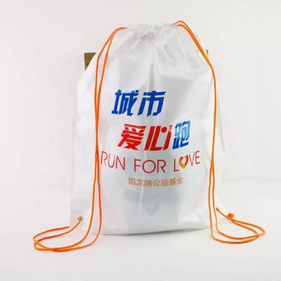 China Eco - Friendly Gift Heat Seal PEVA Package Sublimation Drawstring Bag for sale