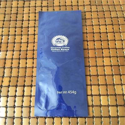 China Gift Logo Glossy Printed Silver Coffee Bean Coffee Heat Seal Foil Filter Bag for sale