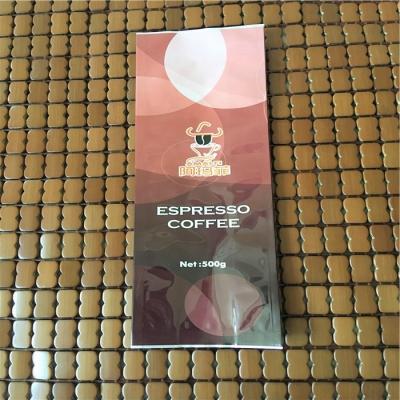 China Gift Logo Shiny Printed Drip Silver Heat Seal Foil Coffee Bag for sale