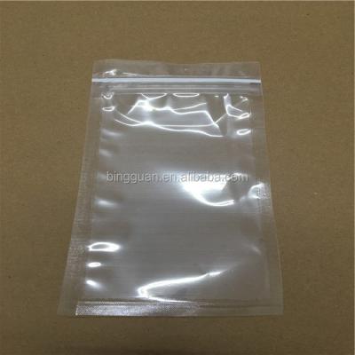 China Heat Seal Laminated Food Logo Printed Transparent Zipper Bag For Packaging for sale