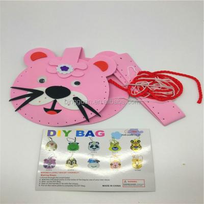 China Toy 3D model material cartoon diy bag EVA create handmade bags for kids for sale